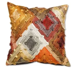 MacKenzie-Childs Cobblestone Diamond Throw Pillow< Pillows, Throws, & Cushions