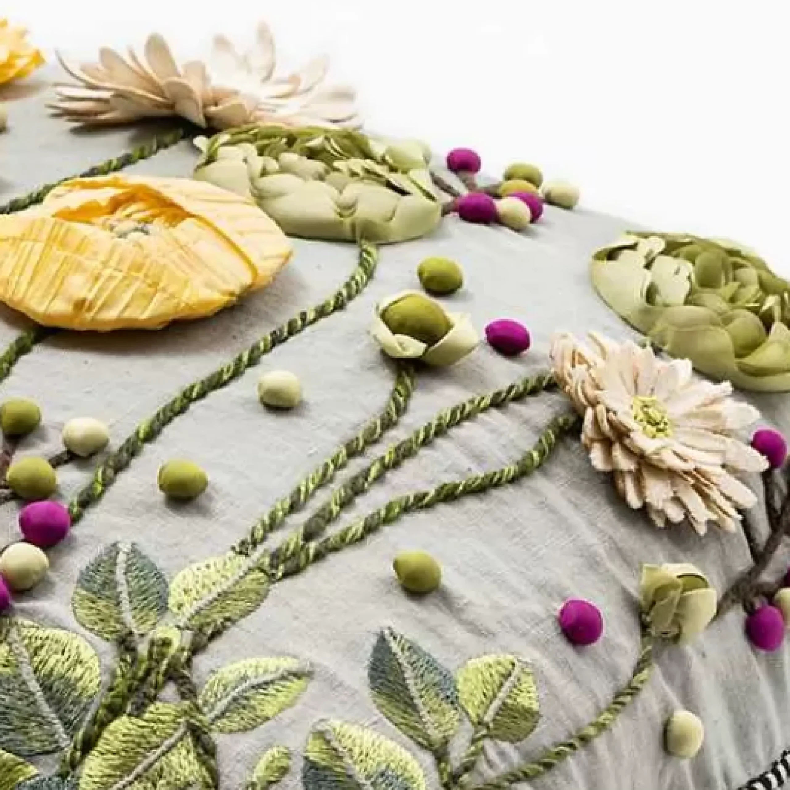 MacKenzie-Childs Coming Up Daisies Lumbar Pillow< Spring|Pillows, Throws, & Cushions