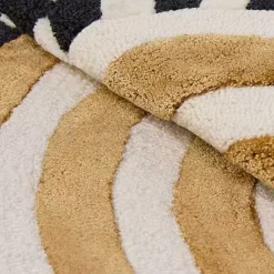 MacKenzie-Childs Concentric Circle Wheat 3' Round Rug< Rugs