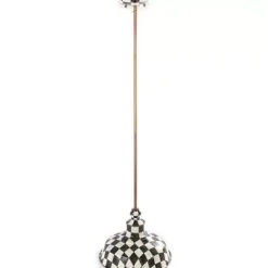 MacKenzie-Childs Courtly Check 12 Barn Pendant Lamp< Lighting