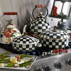 MacKenzie-Childs Courtly Check 5 Quart Casserole< Cookware & Bakeware
