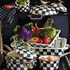 MacKenzie-Childs Courtly Check 3 Quart Saute Pan< Cookware & Bakeware