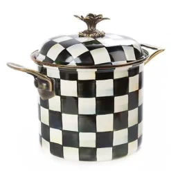 MacKenzie-Childs Courtly Check 7 Quart Stockpot< Cookware & Bakeware