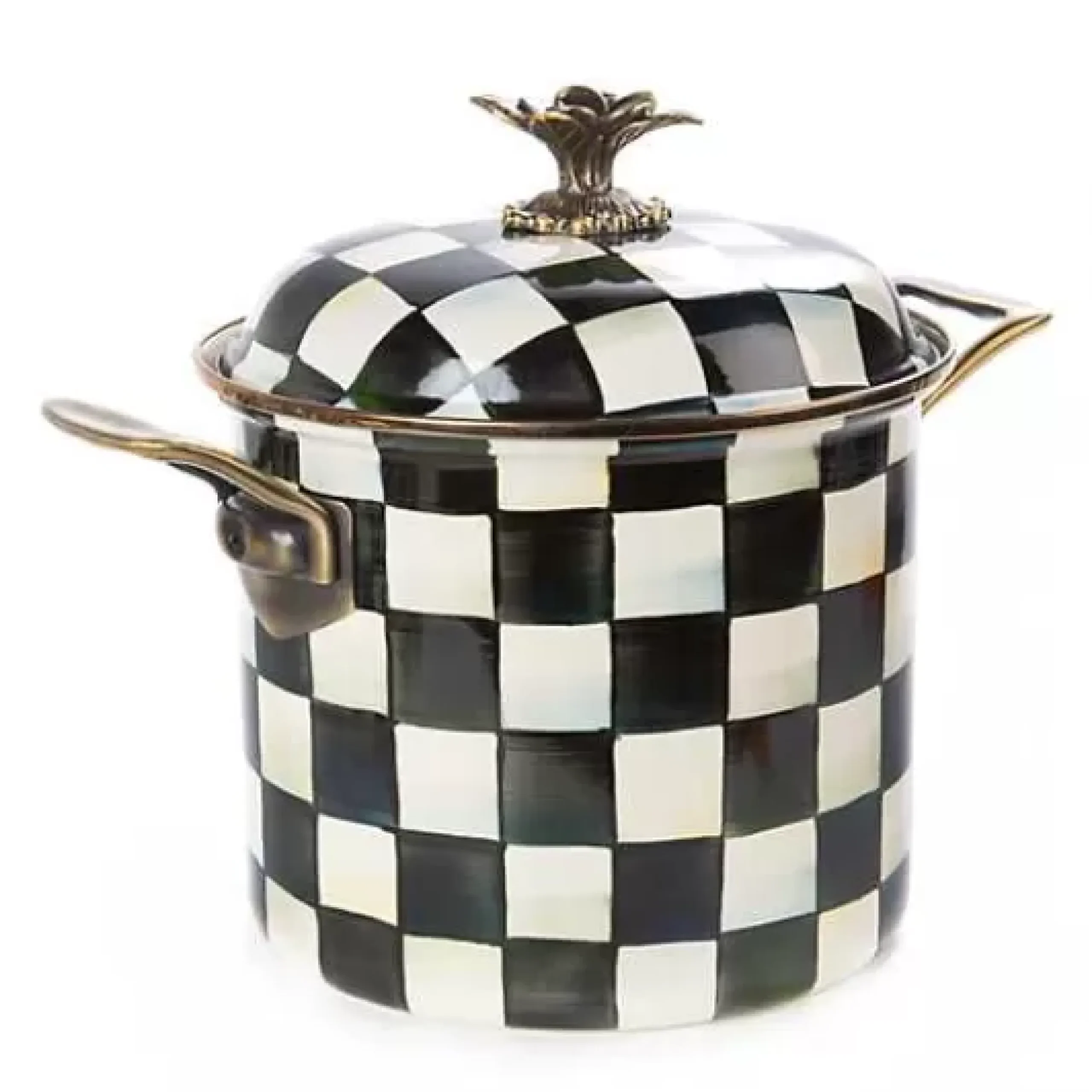 MacKenzie-Childs Courtly Check 7 Quart Stockpot< Cookware & Bakeware