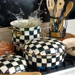 MacKenzie-Childs Courtly Check 7 Quart Stockpot< Cookware & Bakeware