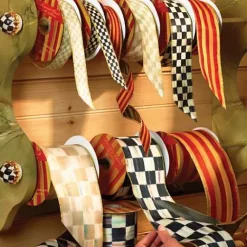 MacKenzie-Childs Courtly Check 2 Ribbon< Holiday|Finishing Touches