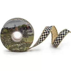 MacKenzie-Childs Courtly Check 1 Ribbon< Holiday|Finishing Touches