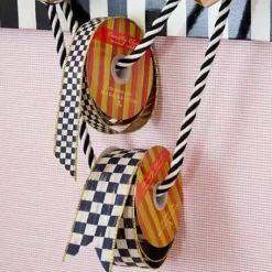 MacKenzie-Childs Courtly Check 1 Ribbon< Holiday|Finishing Touches