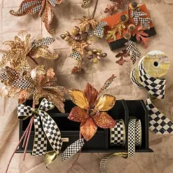MacKenzie-Childs Courtly Check 1 Ribbon< Holiday|Finishing Touches