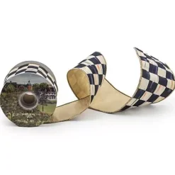 MacKenzie-Childs Courtly Check 4 Ribbon< Holiday|Finishing Touches