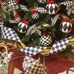 MacKenzie-Childs Courtly Check 4 Ribbon< Holiday|Finishing Touches