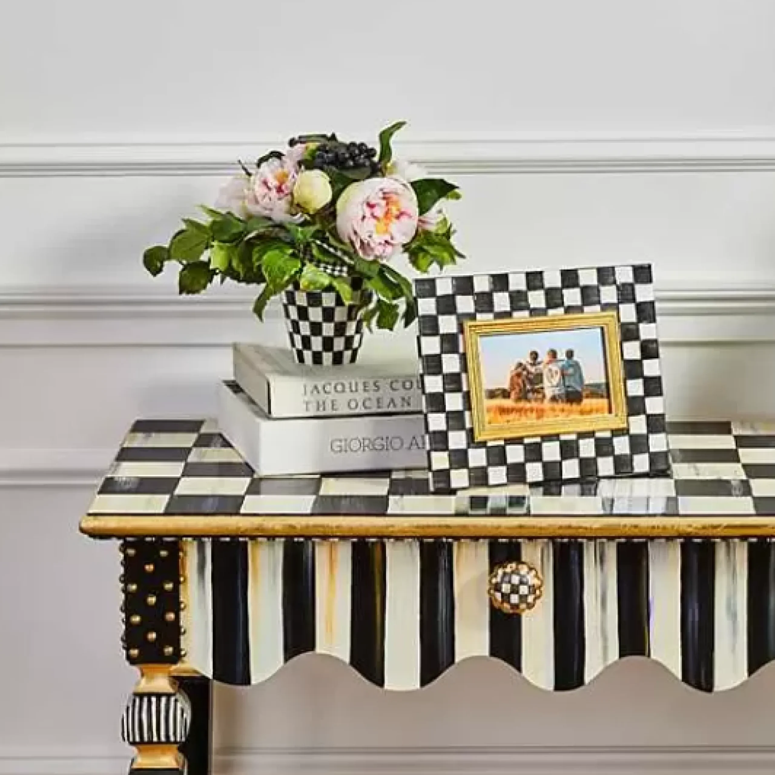 MacKenzie-Childs Courtly Check 4 x 6 Frame< Room Accents
