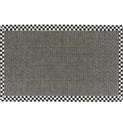 MacKenzie-Childs Courtly Check 3' x 5' Grey Sisal Rug< Rugs