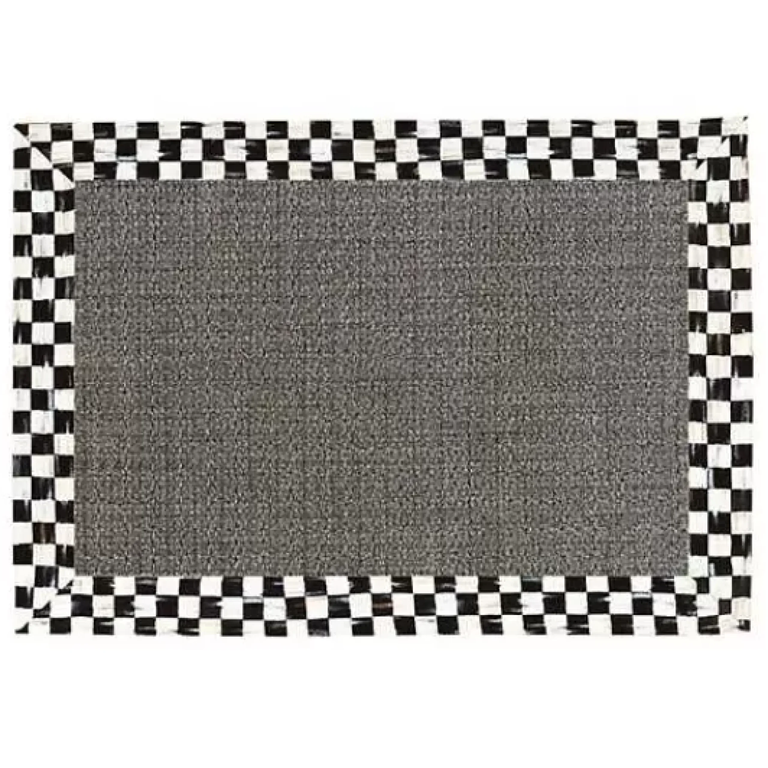 MacKenzie-Childs Courtly Check 2' x 3' Grey Sisal Rug< Rugs