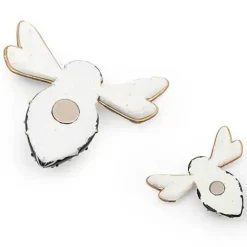 MacKenzie-Childs Courtly Check Bee Magnets, Set of 2< Finishing Touches|Room Accents