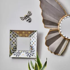 MacKenzie-Childs Courtly Check Bee Wall Decor< Spring|Room Accents