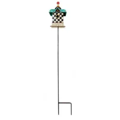 MacKenzie-Childs Courtly Check Birdhouse Stake< Spring|Outdoor