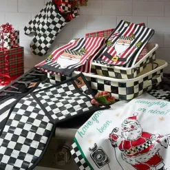 MacKenzie-Childs Courtly Check Bistro Oven Mitt< Kitchen & Table Linens
