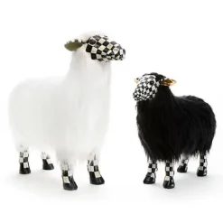 MacKenzie-Childs Courtly Check Black Sheep - Small< Spring|Room Accents