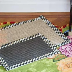 MacKenzie-Childs Courtly Check Black Sisal 2' x 3' Rug< Rugs