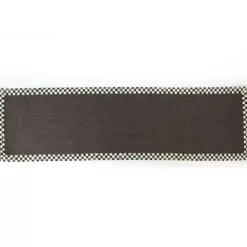 MacKenzie-Childs Courtly Check Black Sisal 2'6 x 9' Runner< Rugs