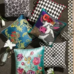 MacKenzie-Childs Courtly Check Black Sisal 3' x 5' Rug< Rugs