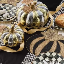 MacKenzie-Childs Courtly Check Black Table Runner< Kitchen & Table Linens
