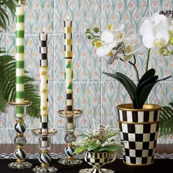 MacKenzie-Childs Courtly Check Black Table Runner< Kitchen & Table Linens