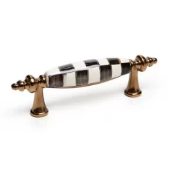 MacKenzie-Childs Courtly Check Brass Drawer Pull< Finishing Touches|Room Accents