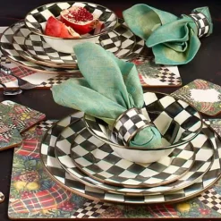 MacKenzie-Childs Courtly Check Breakfast Bowl< Dinnerware & Flatware