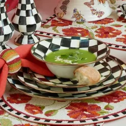 MacKenzie-Childs Courtly Check Breakfast Bowl< Dinnerware & Flatware