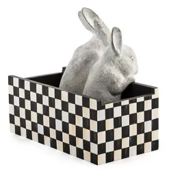 MacKenzie-Childs Courtly Check Bunny Planter< Easter|Spring