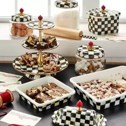 MacKenzie-Childs Courtly Check Butter Box< Serveware