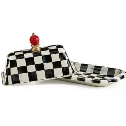 MacKenzie-Childs Courtly Check Butter Box< Serveware