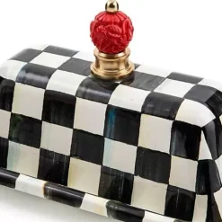 MacKenzie-Childs Courtly Check Butter Box< Serveware