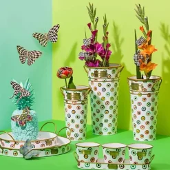 MacKenzie-Childs Courtly Check Butterfly Duo Wall Decor< Room Accents