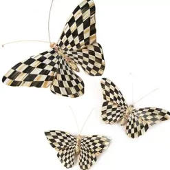 MacKenzie-Childs Courtly Check Butterfly Set< Decor Sets|Room Accents