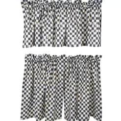 MacKenzie-Childs Courtly Check Cafe Curtains, Set of 2< Room Accents