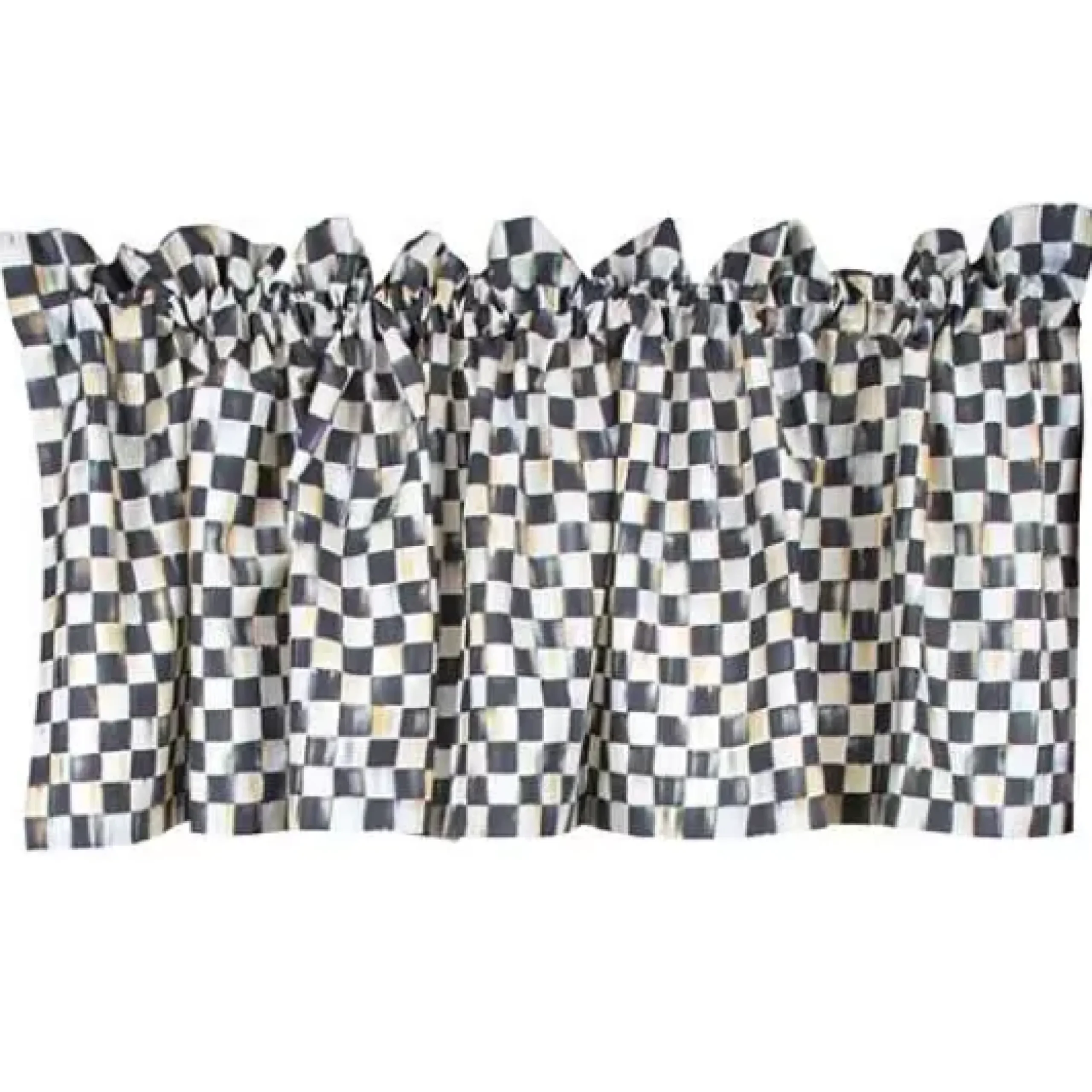 MacKenzie-Childs Courtly Check Cafe Valance< Room Accents