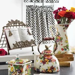 MacKenzie-Childs Courtly Check Cafe Valance< Room Accents