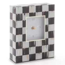MacKenzie-Childs Courtly Check Carriage Clock< Room Accents