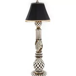 MacKenzie-Childs Courtly Check Ceramic Floor Lamp< Lighting