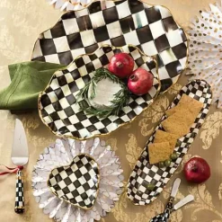MacKenzie-Childs Courtly Check Ceramic Large Serving Platter< Fall Entertaining|Serveware