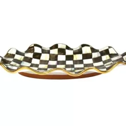 MacKenzie-Childs Courtly Check Ceramic Large Serving Platter< Fall Entertaining|Serveware