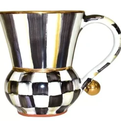 MacKenzie-Childs Courtly Check Ceramic Mug< The Coffee Shop|Drinkware
