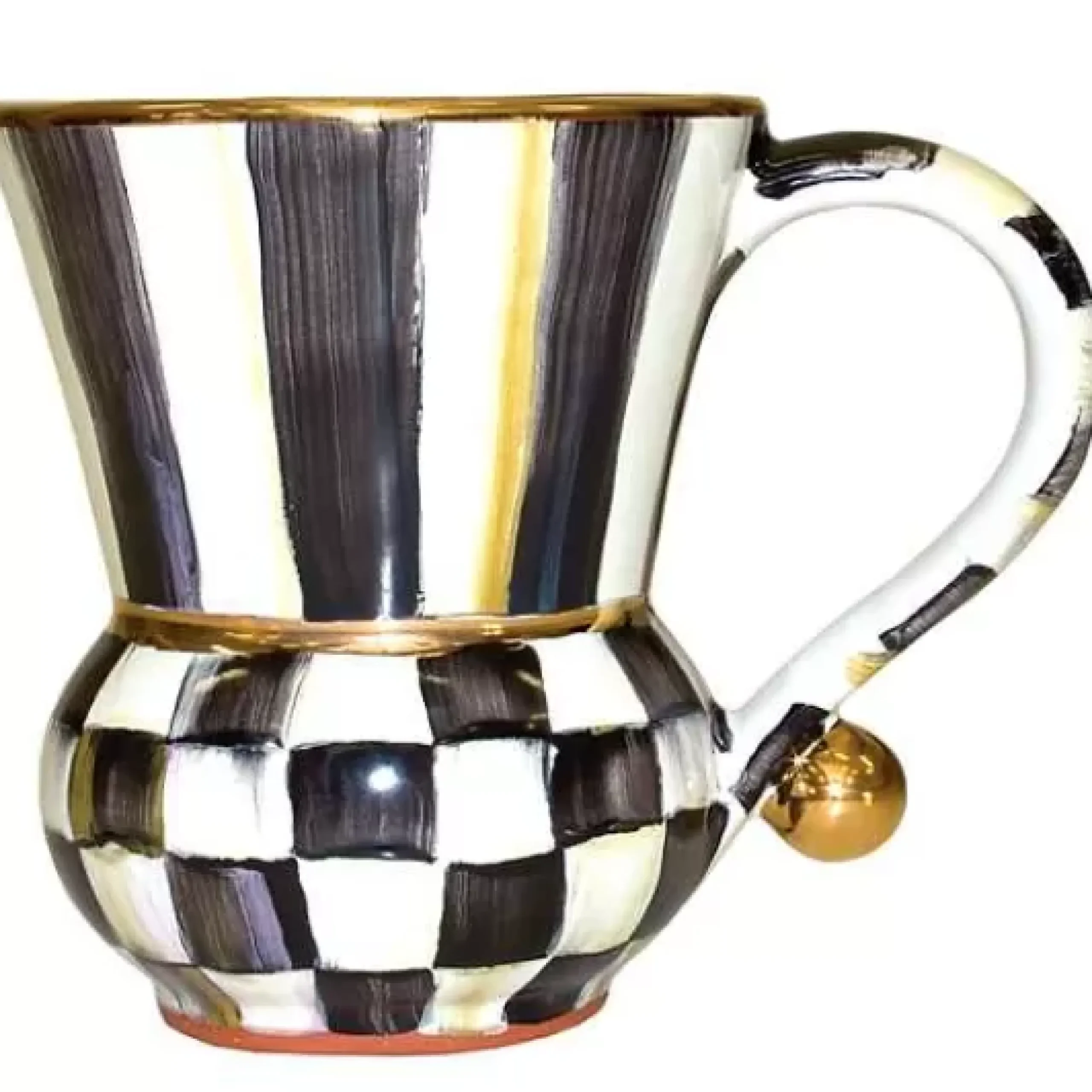 MacKenzie-Childs Courtly Check Ceramic Mug< The Coffee Shop|Drinkware