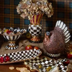 MacKenzie-Childs Courtly Check Ceramic Serving Platter< Serveware