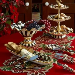 MacKenzie-Childs Courtly Check Ceramic Spoon Rest< Kitchen Utensils & Tools