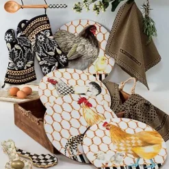 MacKenzie-Childs Courtly Check Ceramic Spoon Rest< Kitchen Utensils & Tools