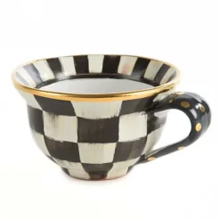 MacKenzie-Childs Courtly Check Ceramic Teacup< Dinnerware & Flatware